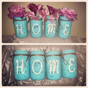 Mason Jar Decor 🌸